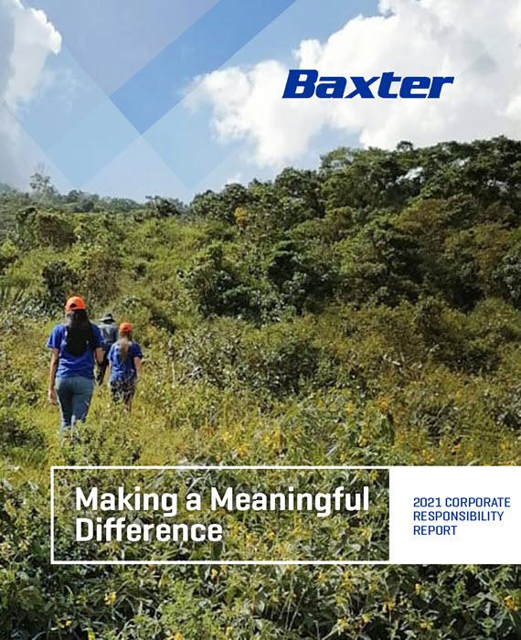 2021 Baxter Corporate Responsibility Cover Tile